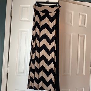 Chevron Maxi Skirt